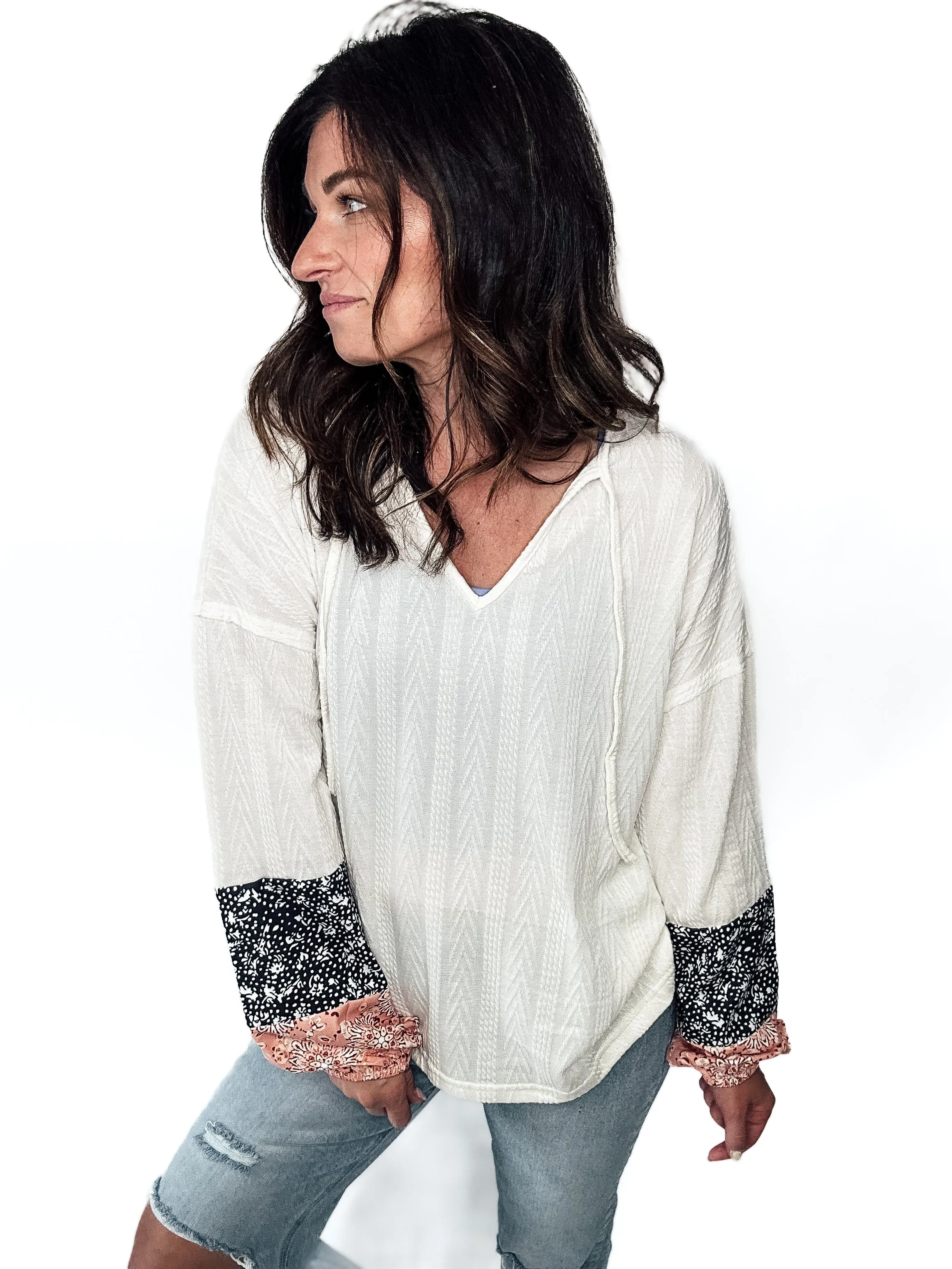 Heartstopper Floral Sleeve Blouse - PREORDER