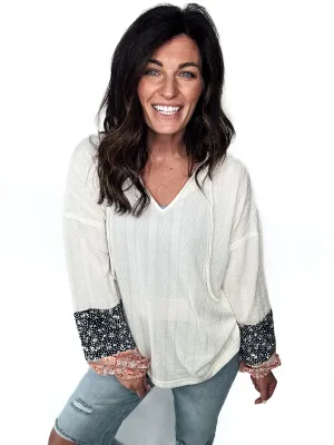 Heartstopper Floral Sleeve Blouse - PREORDER