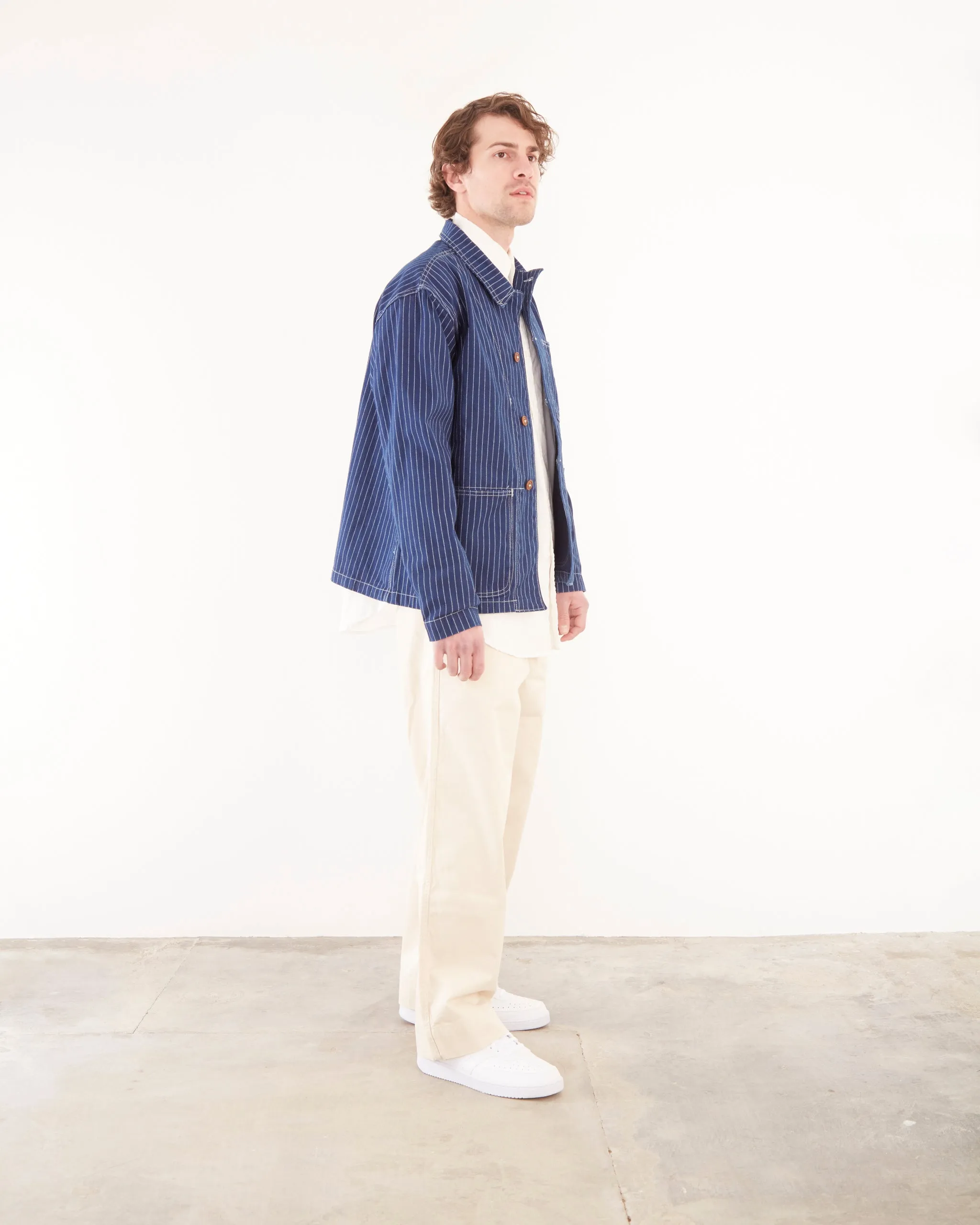 Henri Jacket in Indigo Wabash