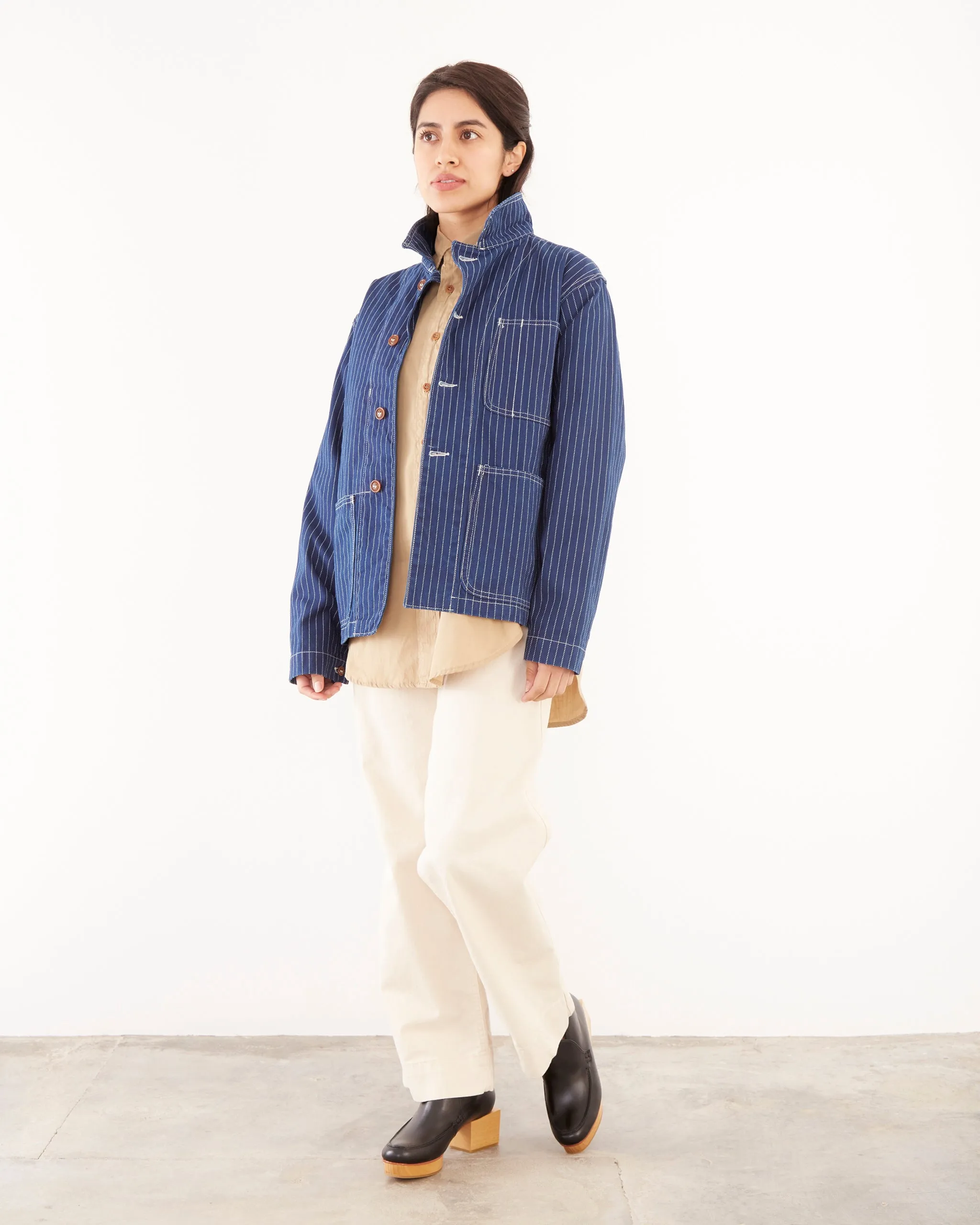 Henri Jacket in Indigo Wabash