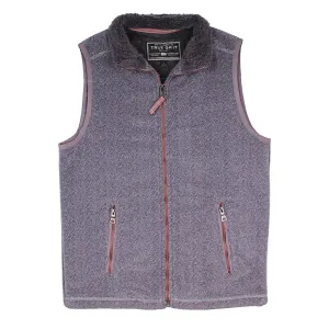 Herringbone Fleece Full Zip Vest