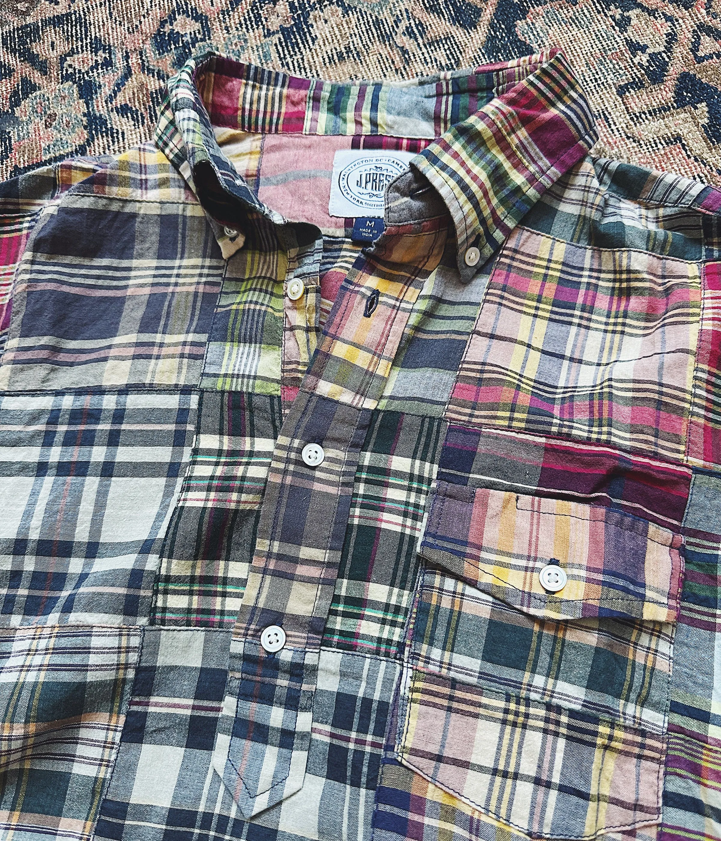 J. Press Madras Popover Shirt