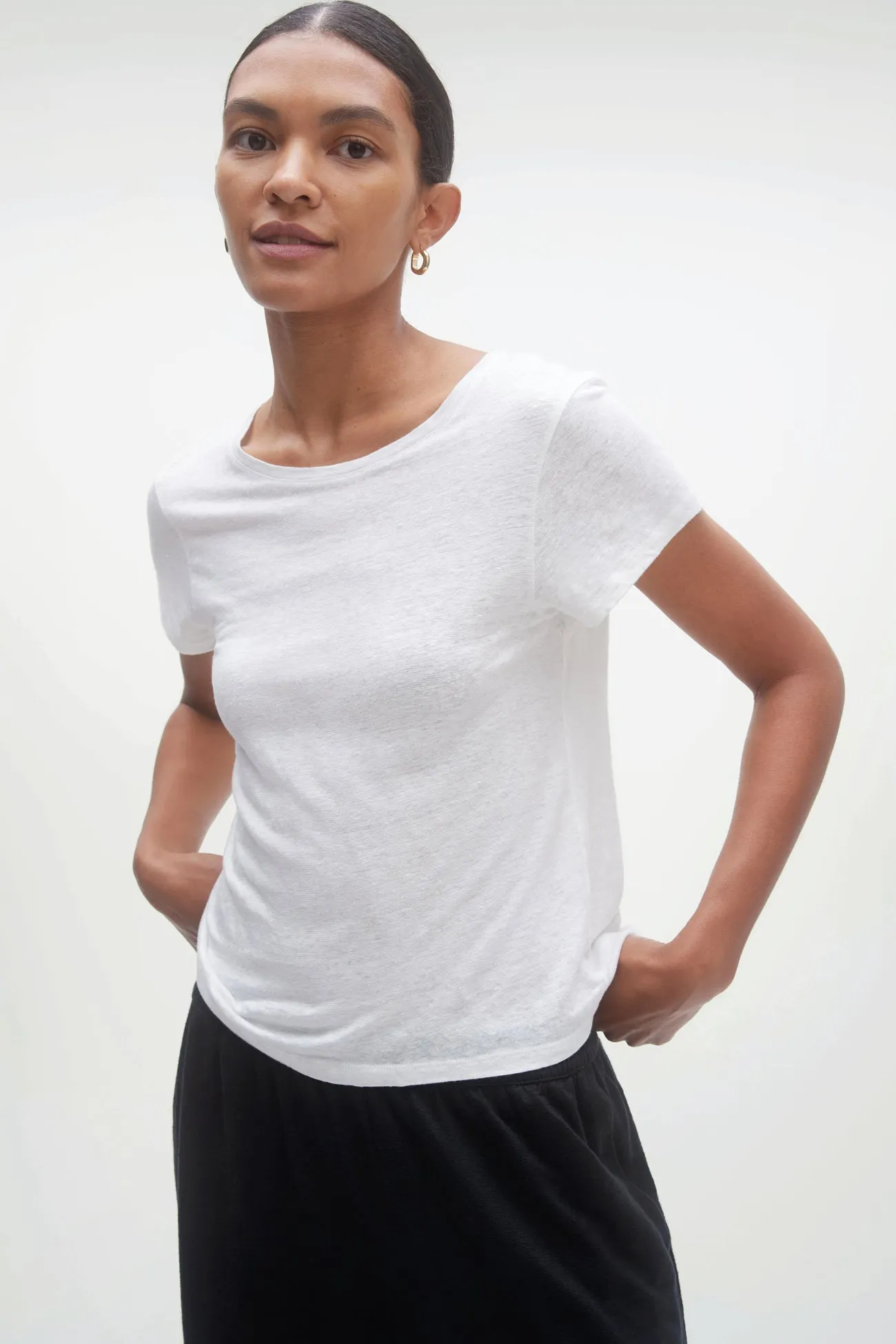 JAYNE LINEN CREW NECK