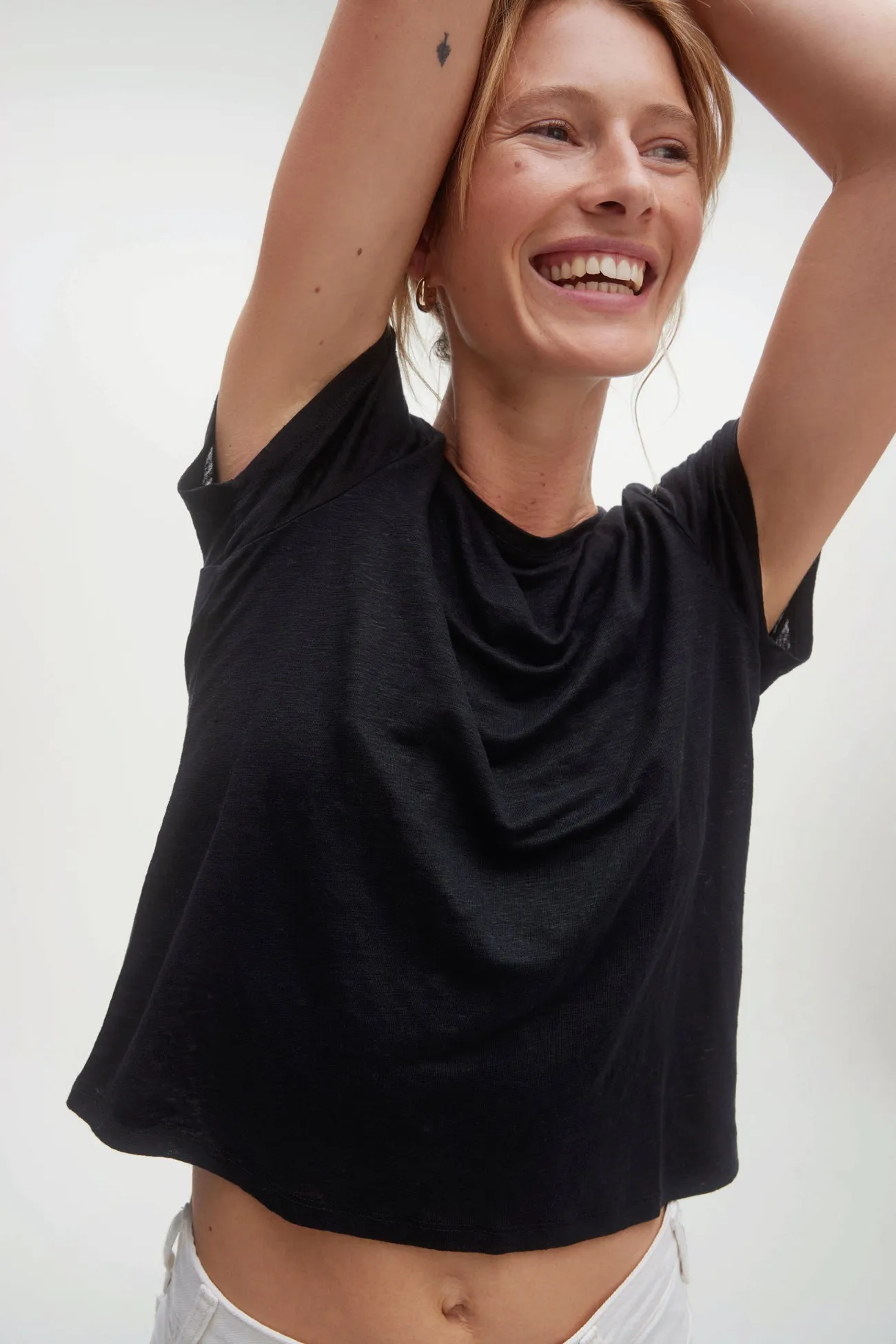 JAYNE LINEN CREW NECK