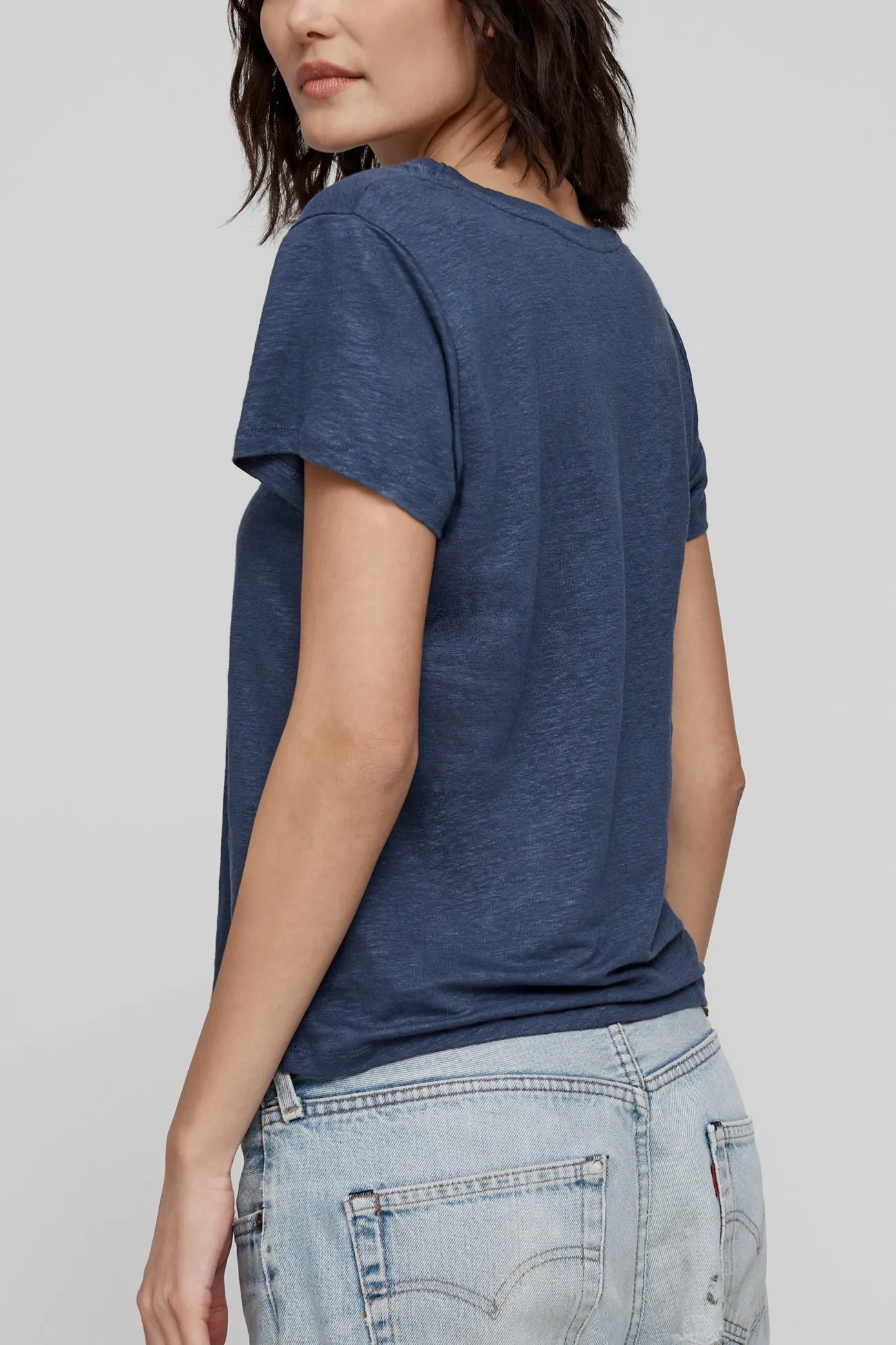 JAYNE LINEN CREW NECK