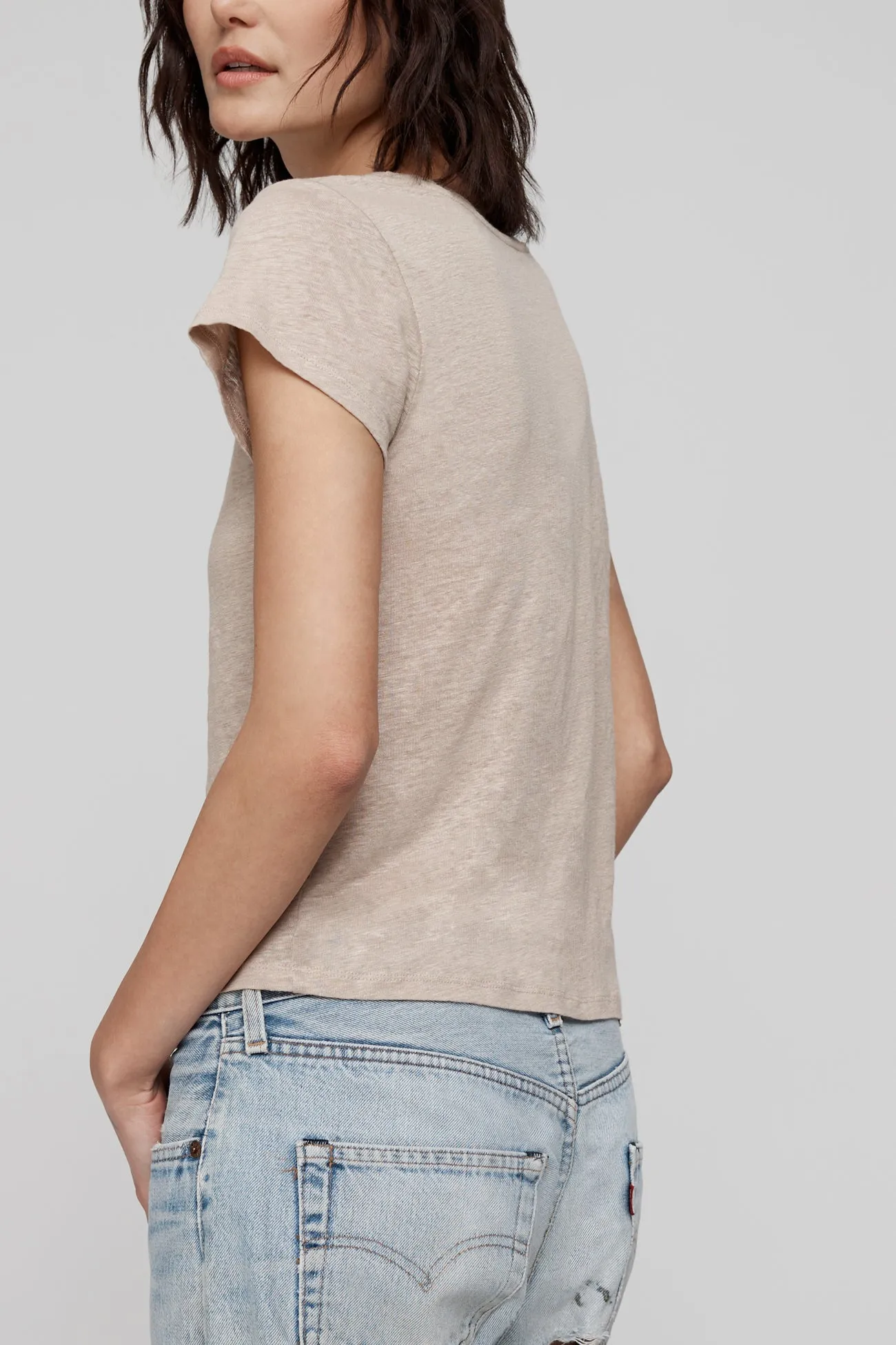 JAYNE LINEN CREW NECK