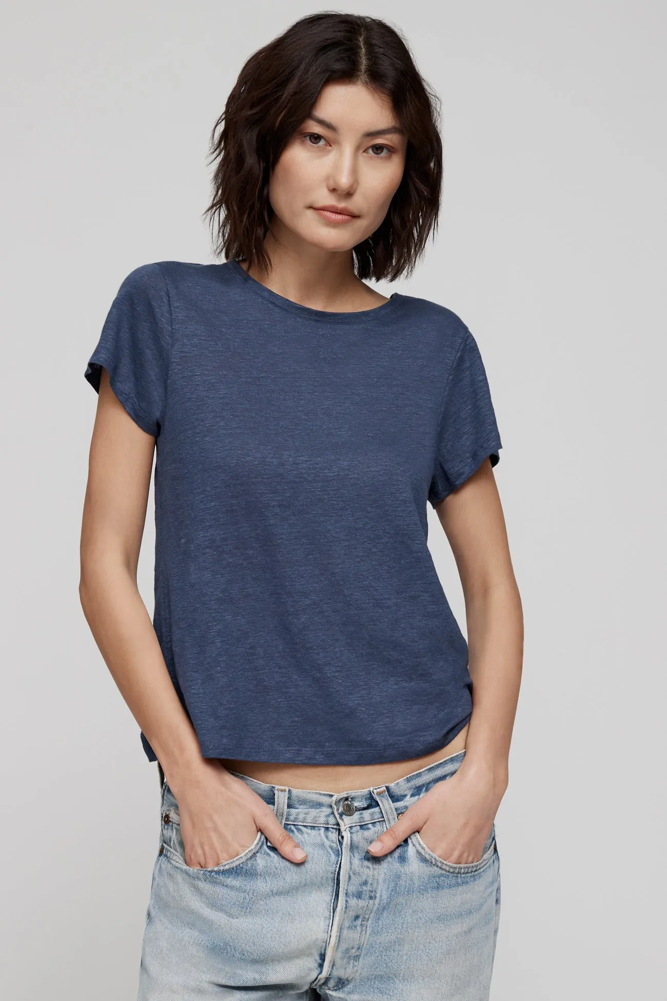 JAYNE LINEN CREW NECK