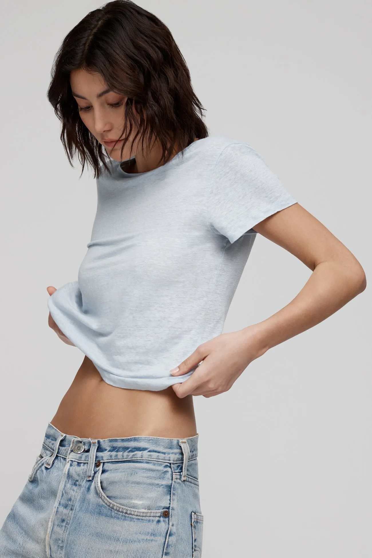 JAYNE LINEN CREW NECK