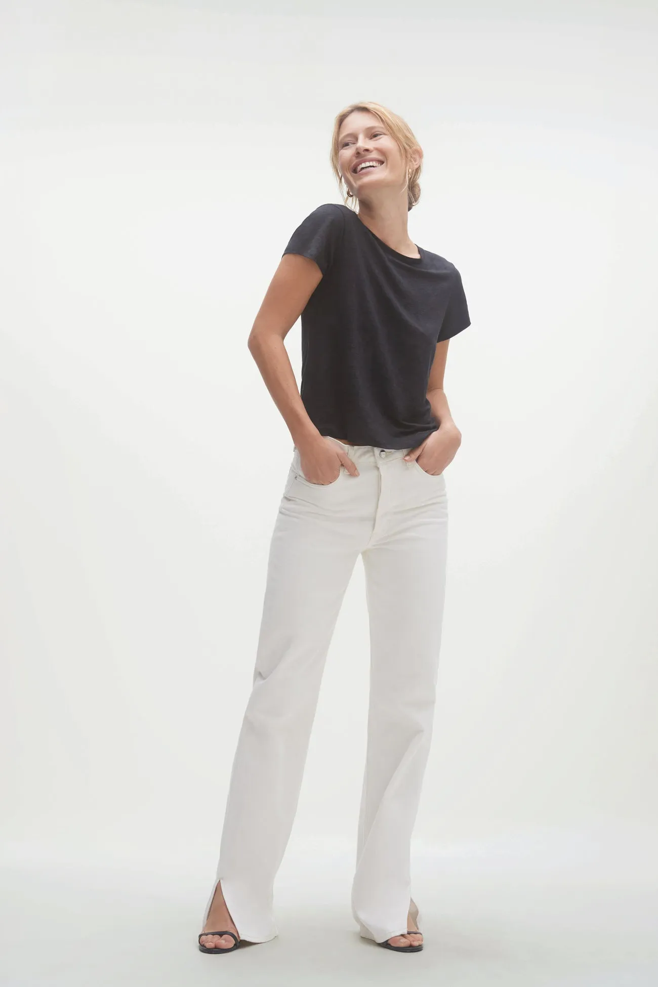 JAYNE LINEN CREW NECK