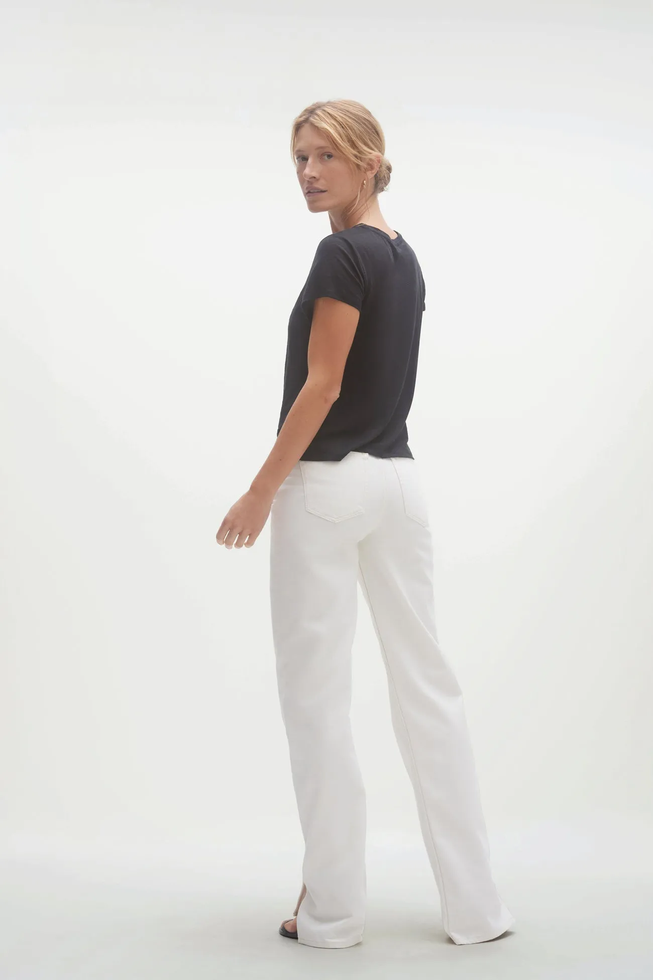 JAYNE LINEN CREW NECK