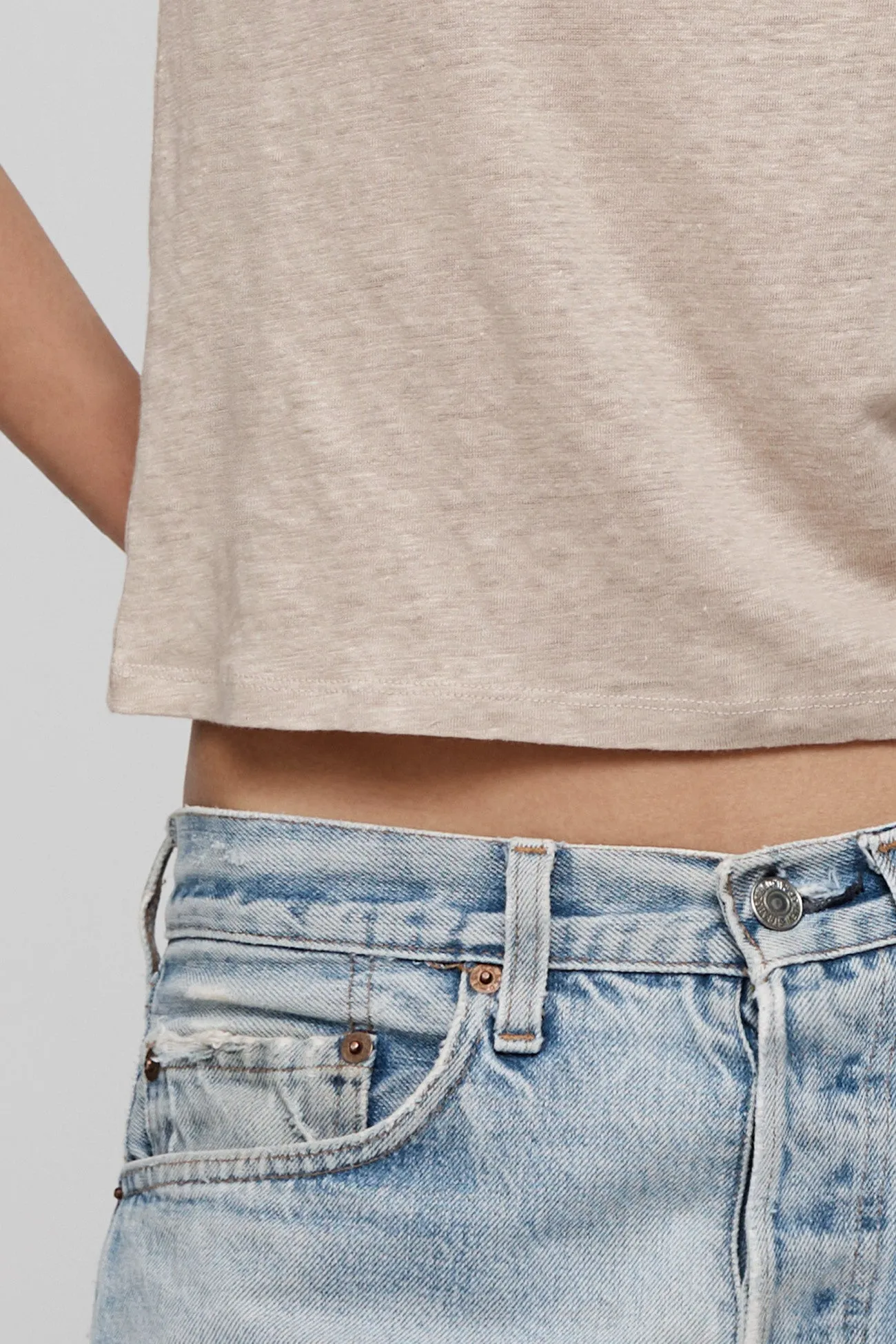 JAYNE LINEN CREW NECK