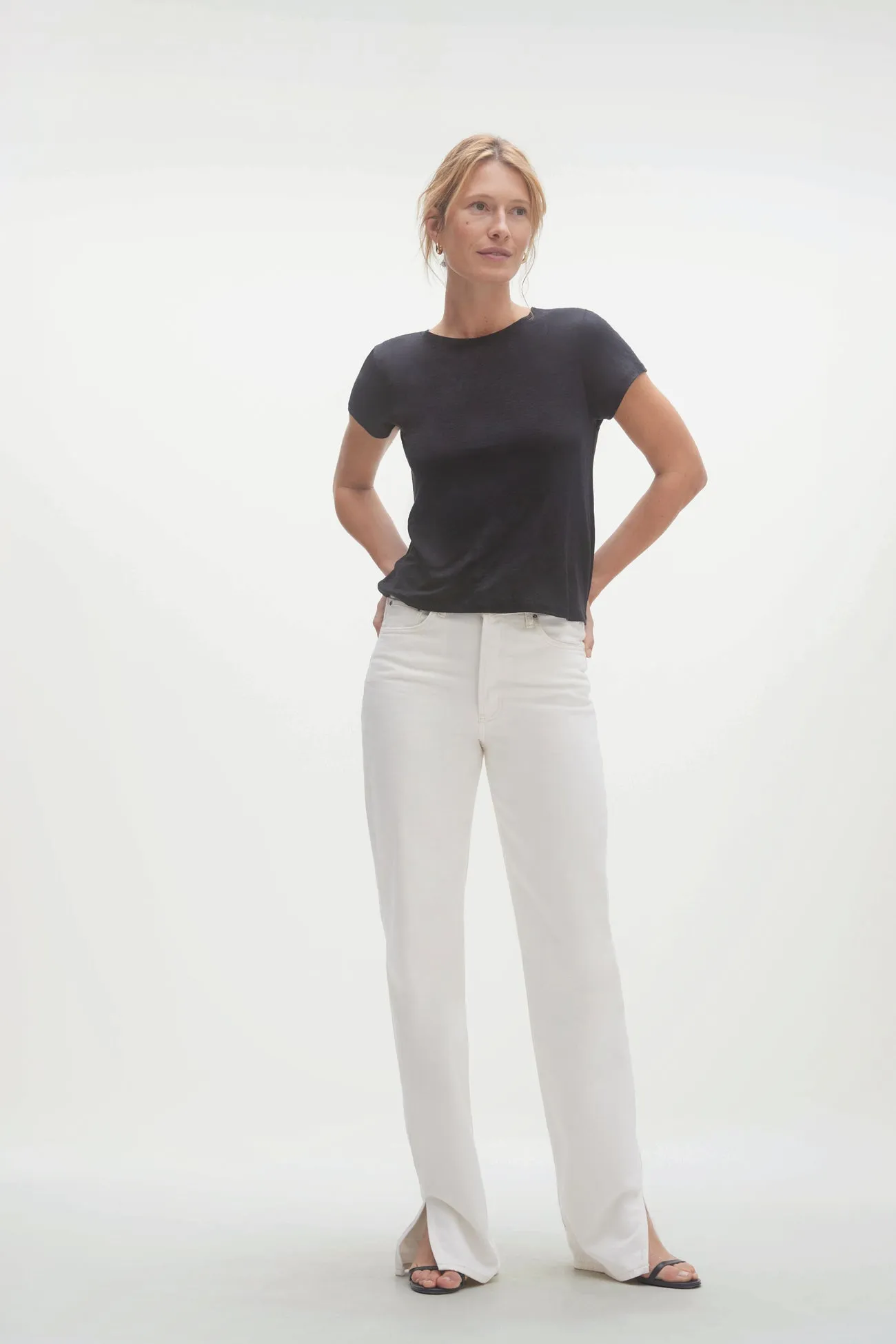 JAYNE LINEN CREW NECK