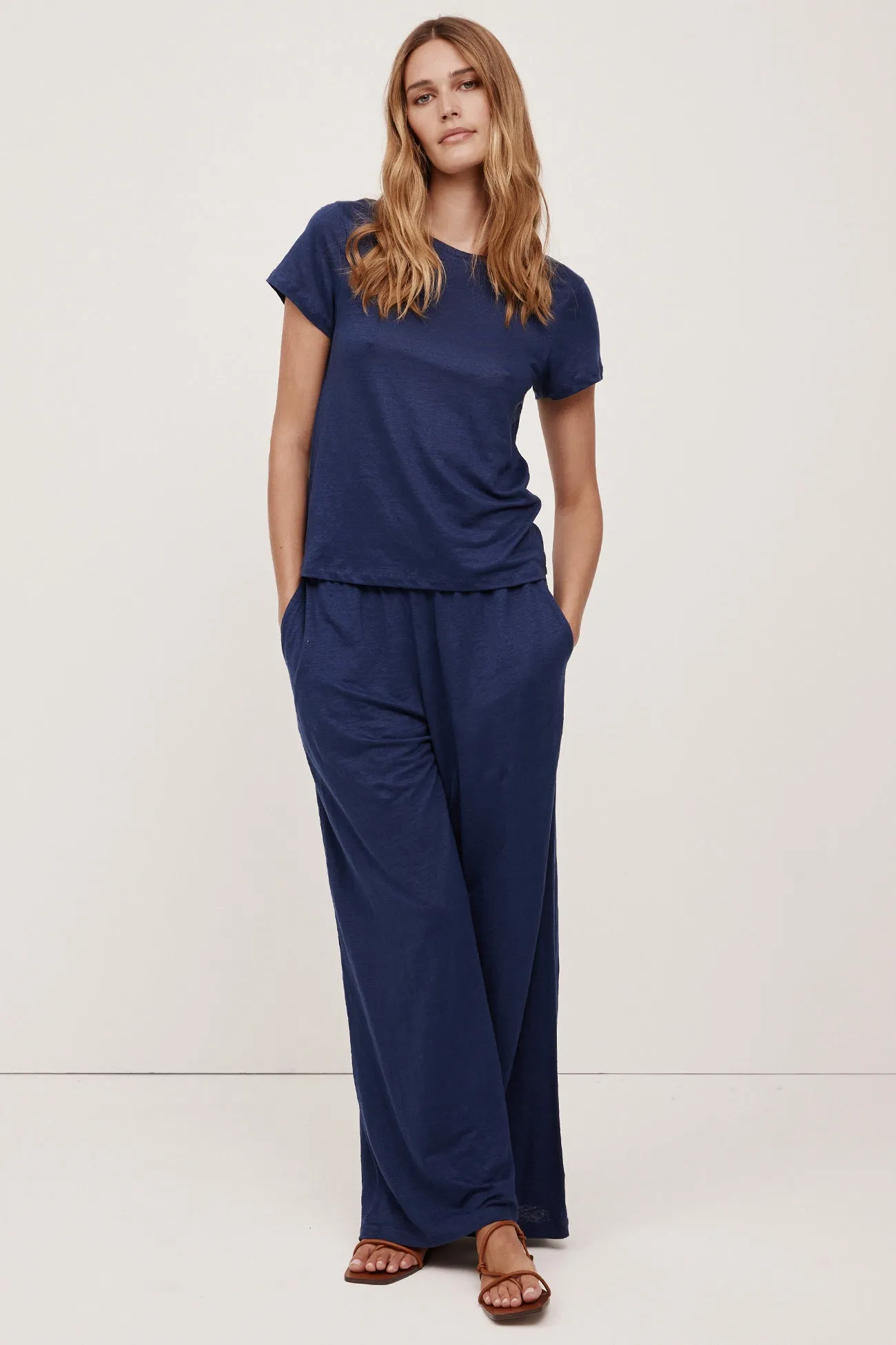JAYNE LINEN CREW NECK