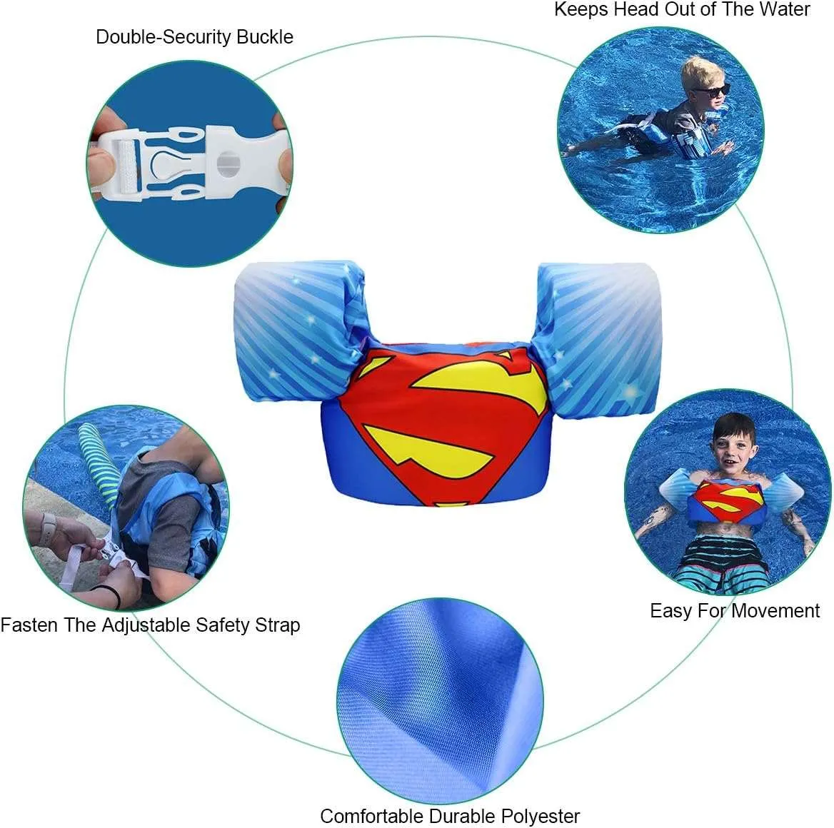 Kids Non-inflatable Swimming Vests