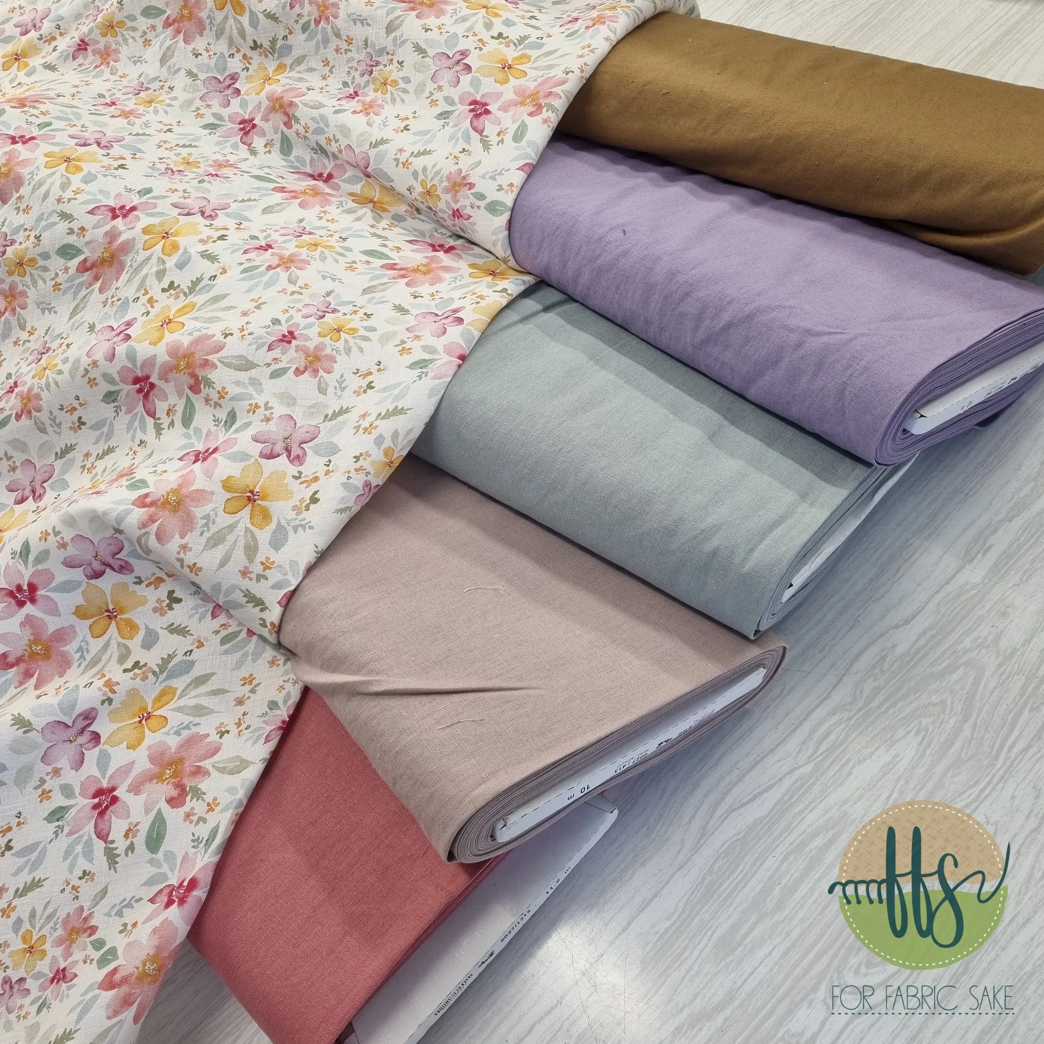 Lilac- Cotton/Linen Mix