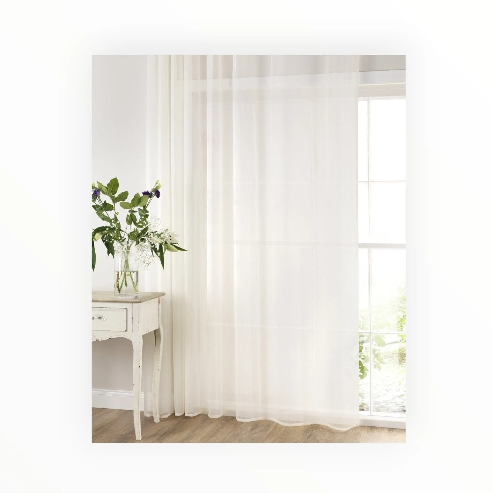 Linen Sheer Voile Natural 280 cm