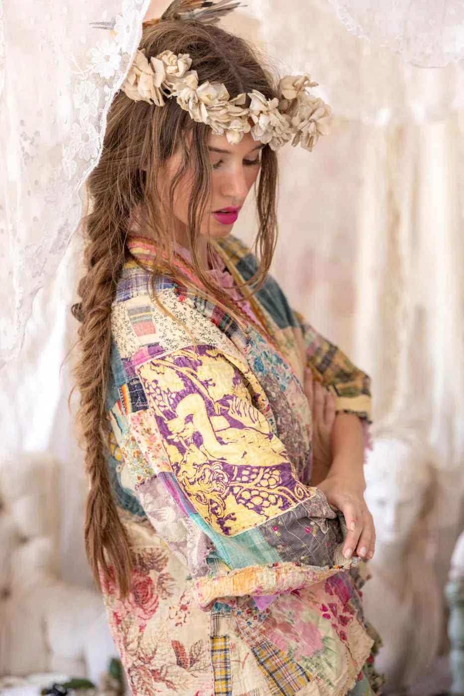 Magnolia Pearl Patchwork Decker Kimono