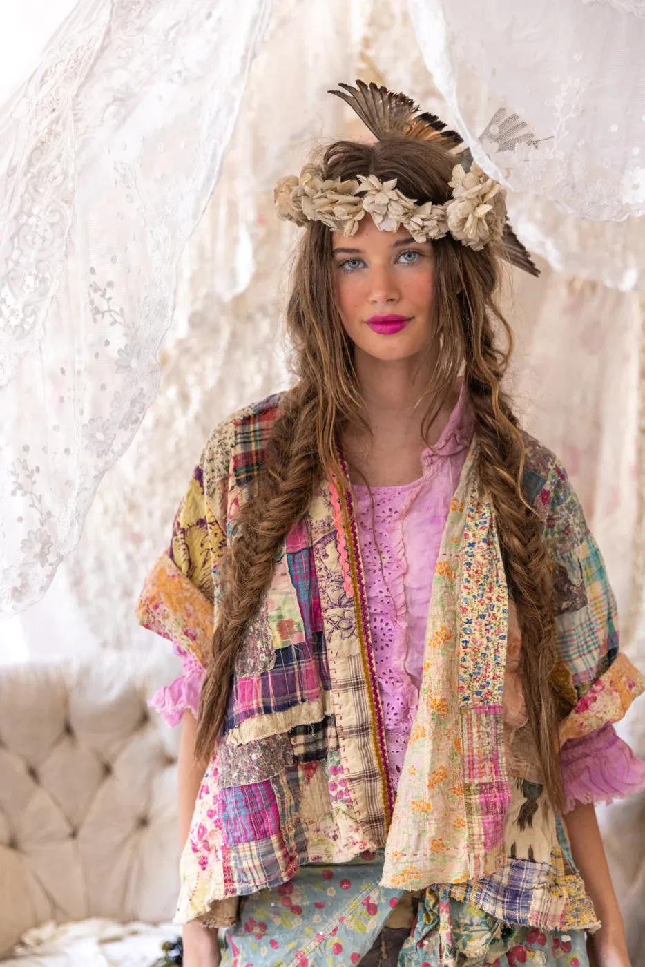 Magnolia Pearl Patchwork Decker Kimono