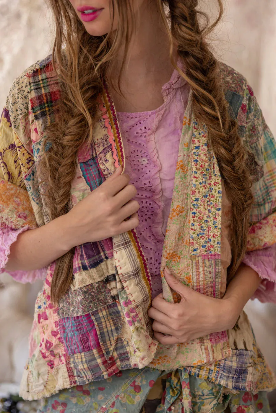 Magnolia Pearl Patchwork Decker Kimono
