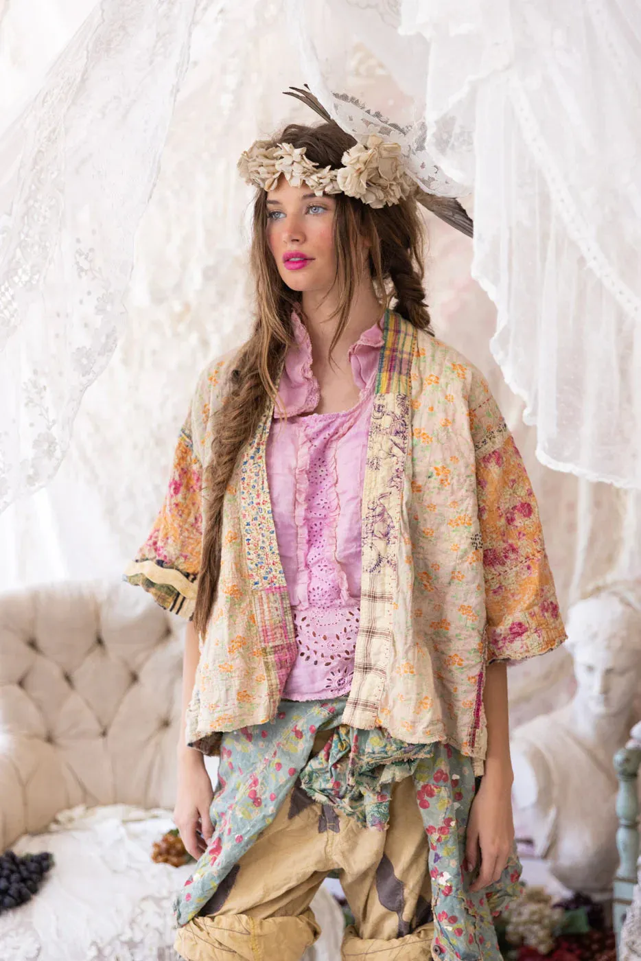 Magnolia Pearl Patchwork Decker Kimono