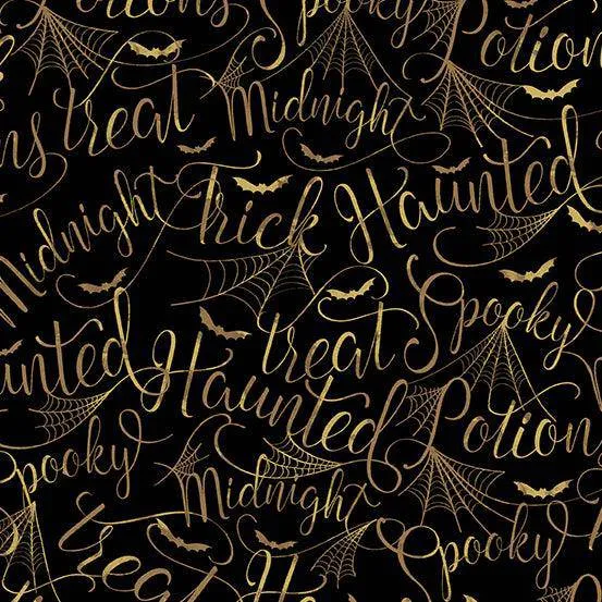 Makower - Mystery Manor - Fat Quarter Pack - Pumpkin (3)