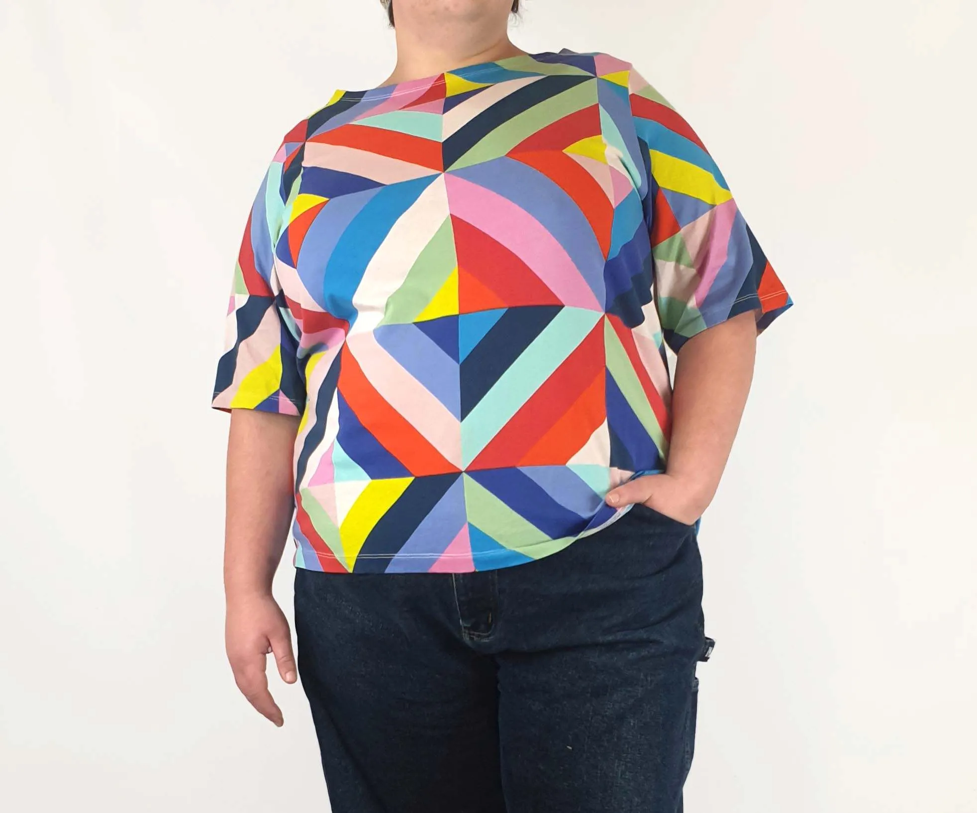 Marimekko   Uniqlo colourful striped tee shirt size XXL (teeny tiny mark)