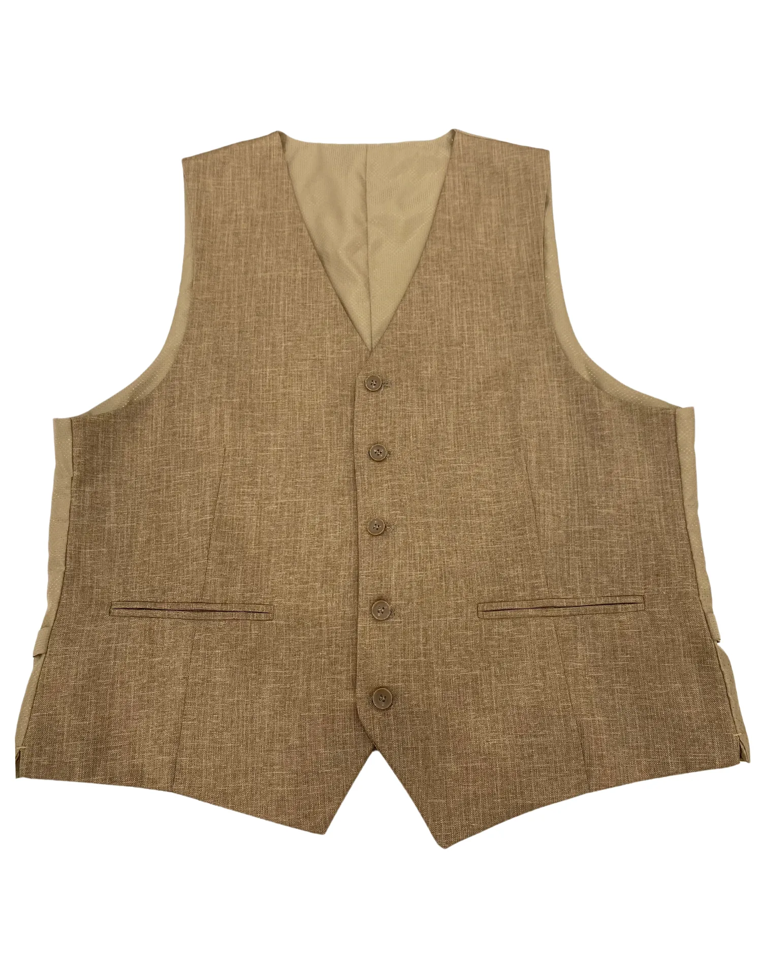 Mazari Textured Performance Stretch Vest - Mustard