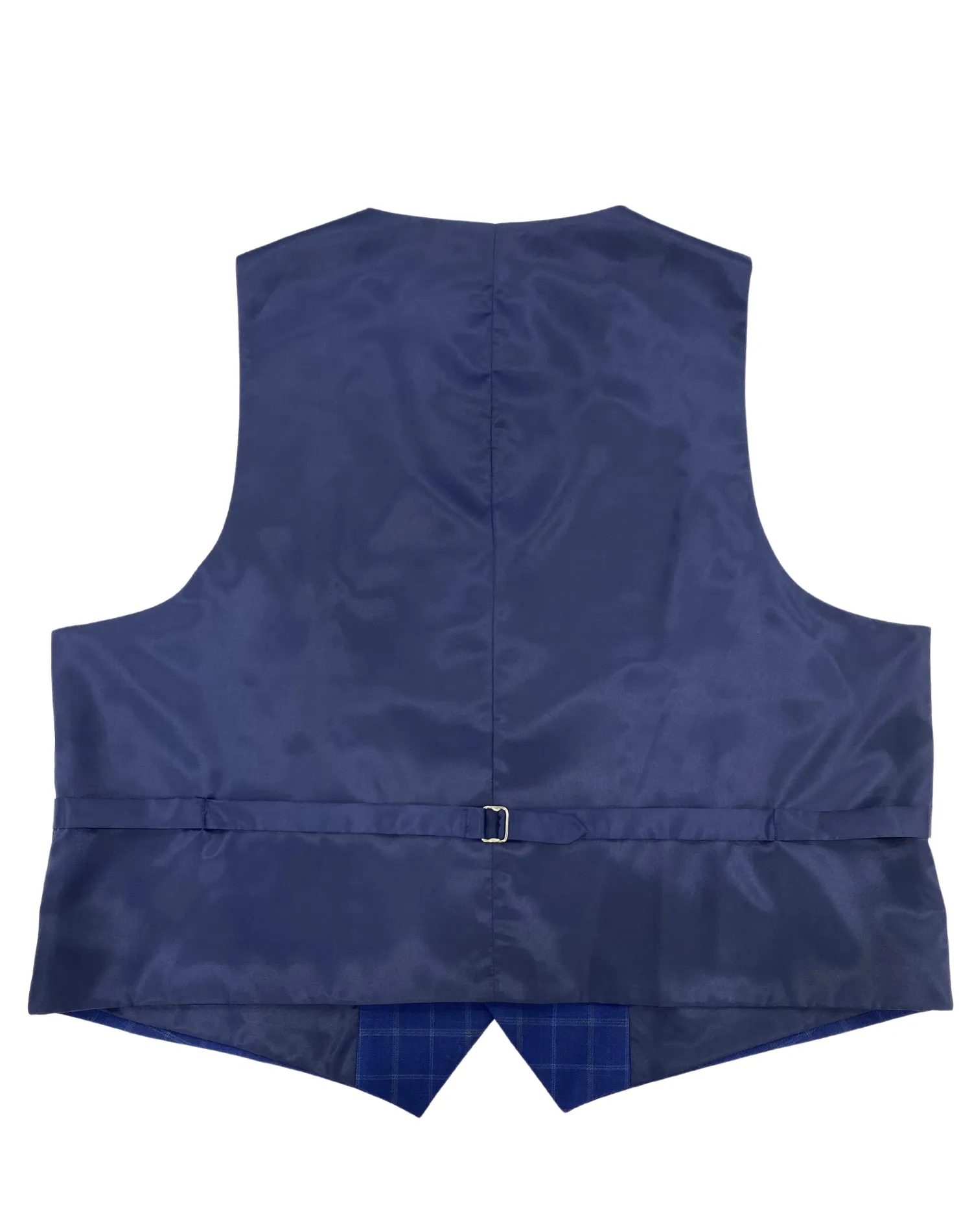 Mazari Windowpane Performance Stretch Vest - Blue