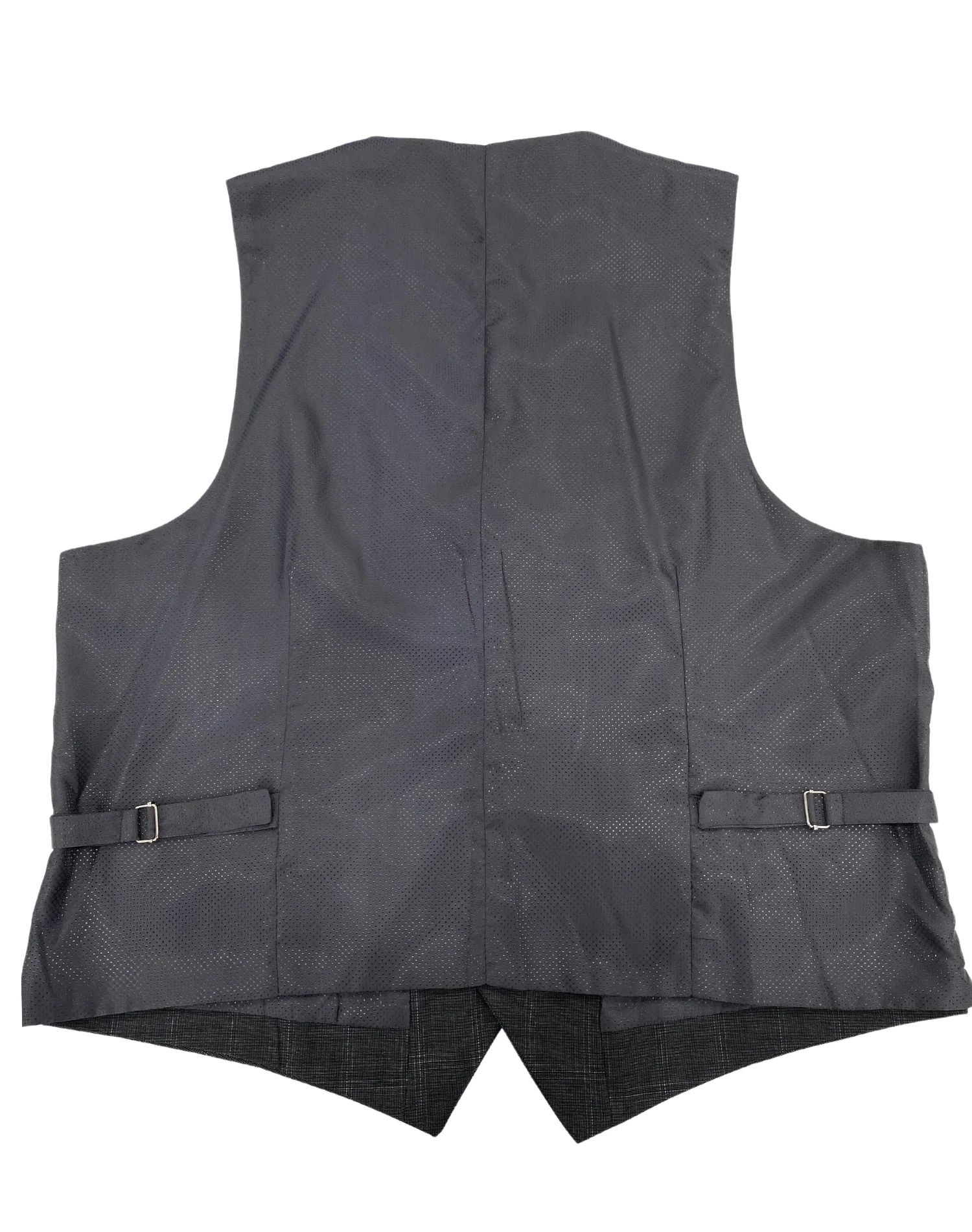 Mazari Windowpane Performance Stretch Vest - Charcoal Gray
