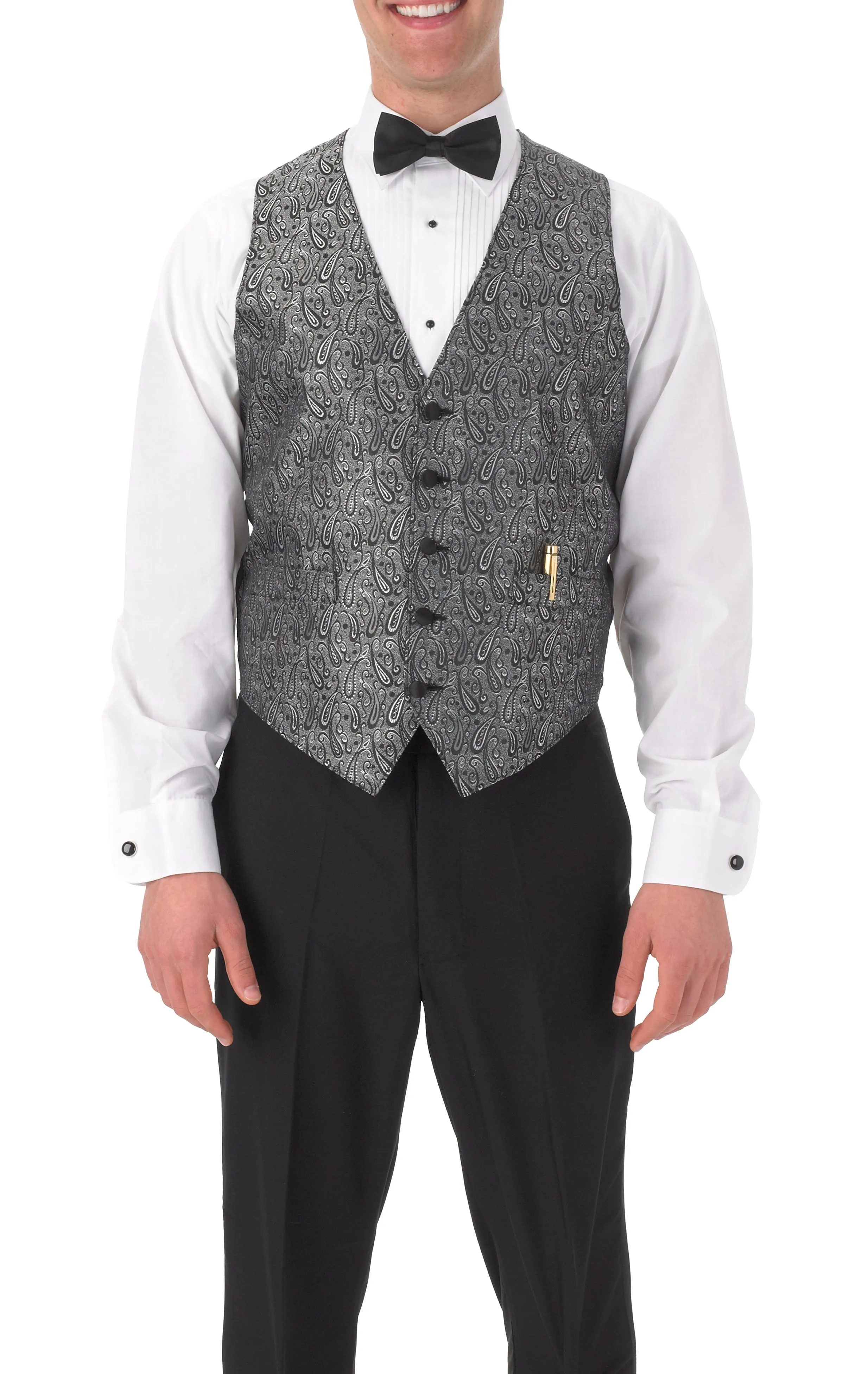 Men's Full Back Paisley Print Vest