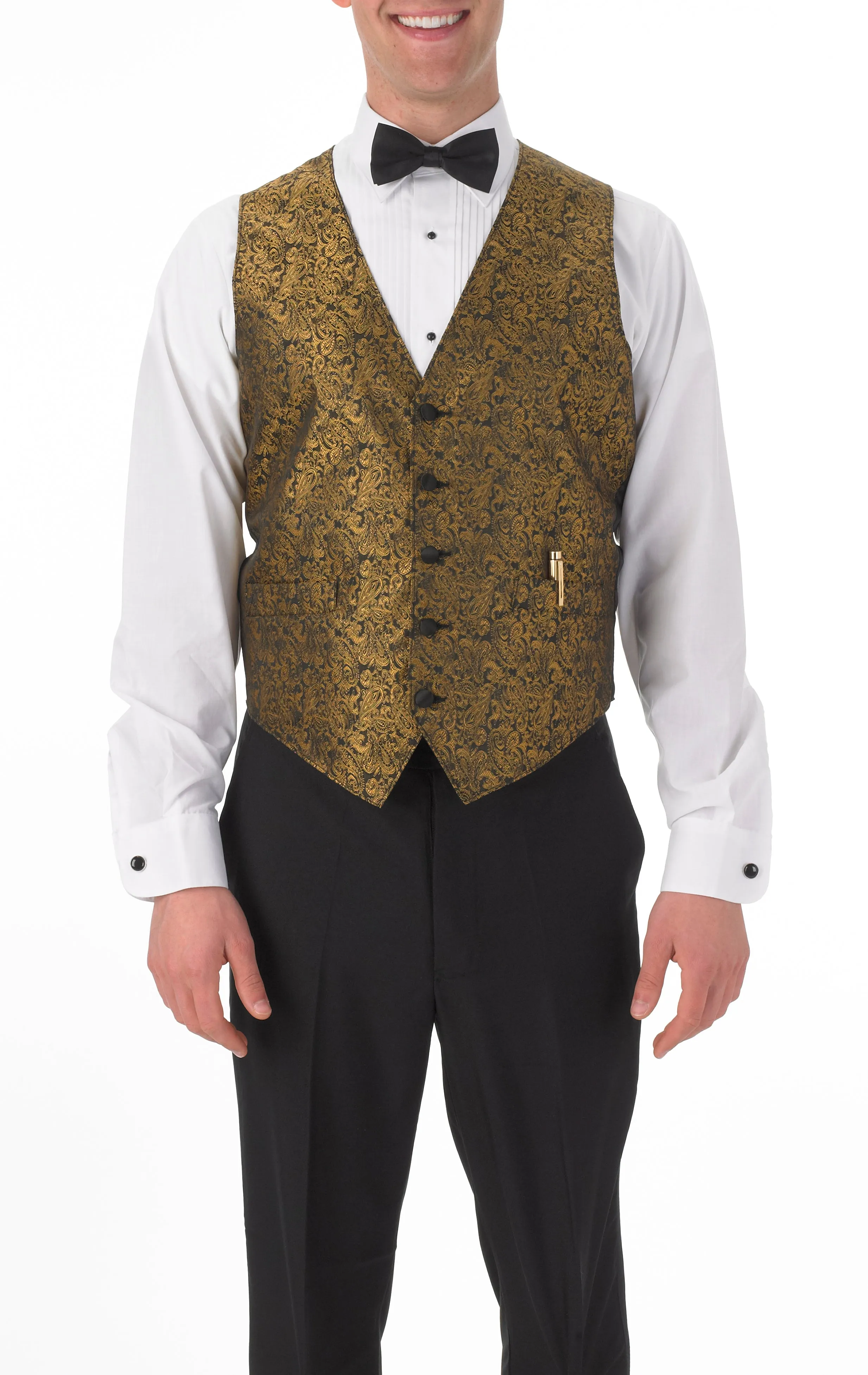 Men's Full Back Paisley Print Vest