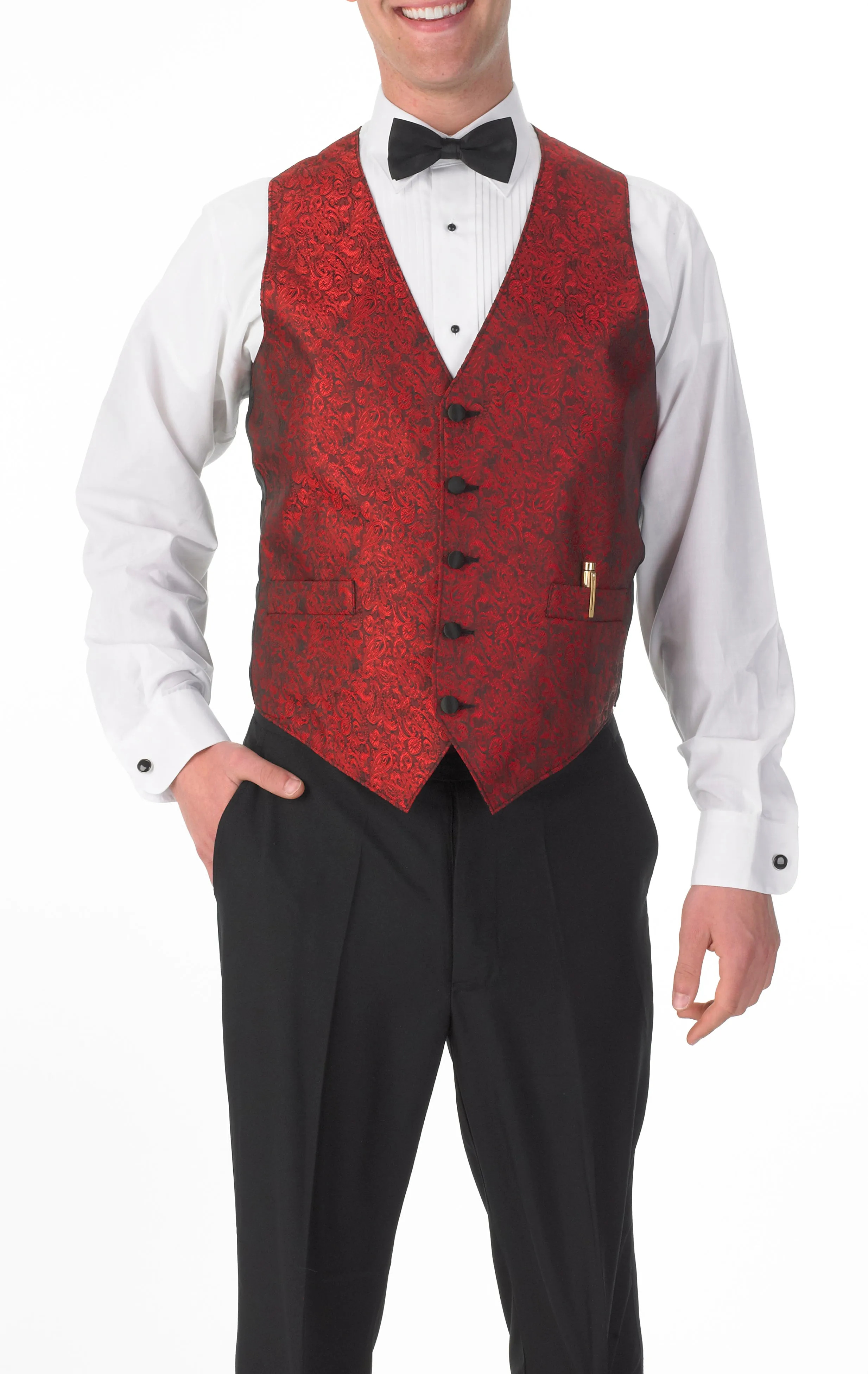 Men's Full Back Paisley Print Vest
