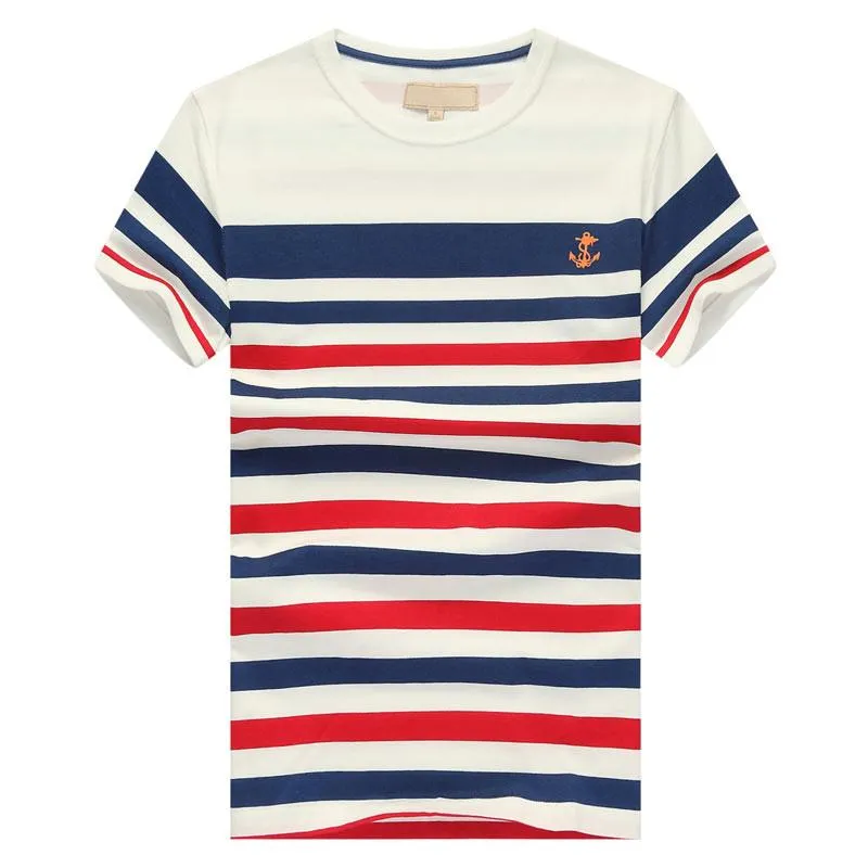 Men's Striped Tee In Multi Design And Color Options