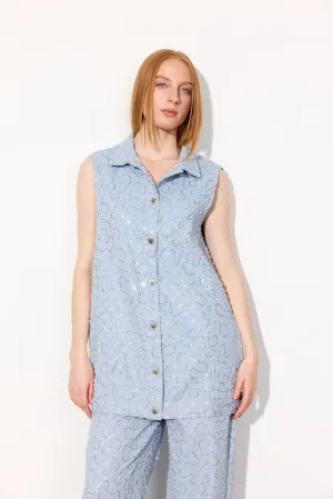 Molly Vest - Blue