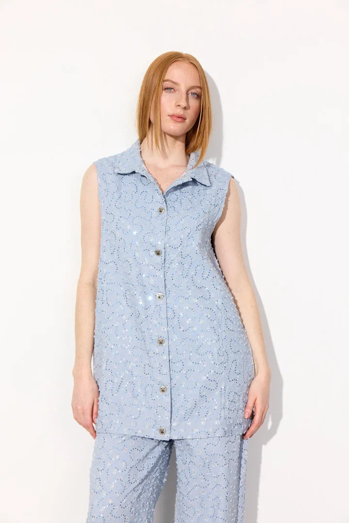 Molly Vest - Blue