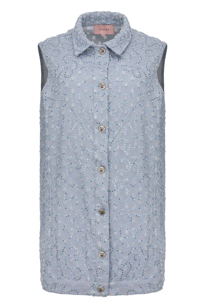 Molly Vest - Blue