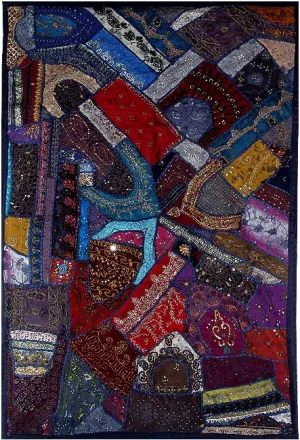 Night in The Town - Cotton Wall Hanging