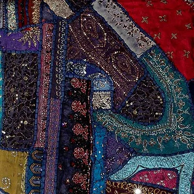 Night in The Town - Cotton Wall Hanging