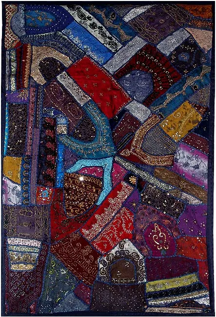 Night in The Town - Cotton Wall Hanging