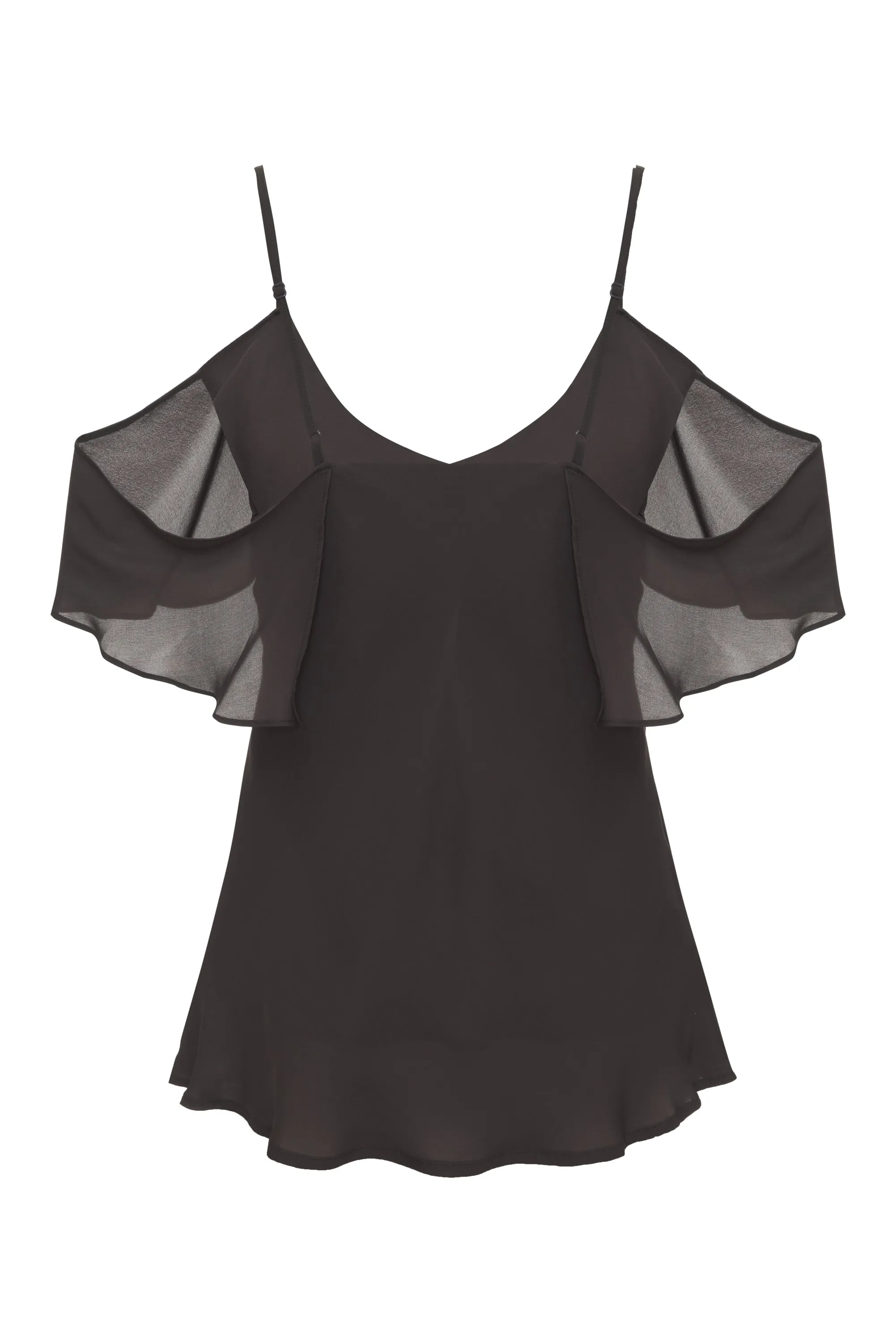 Now 60% OFF - London Sheer Cami Dark Grey