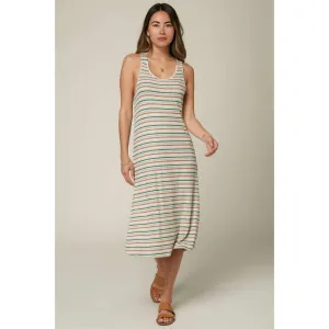 O'NEILL AQUARIA STRIPE DRESS MULTI COLORED