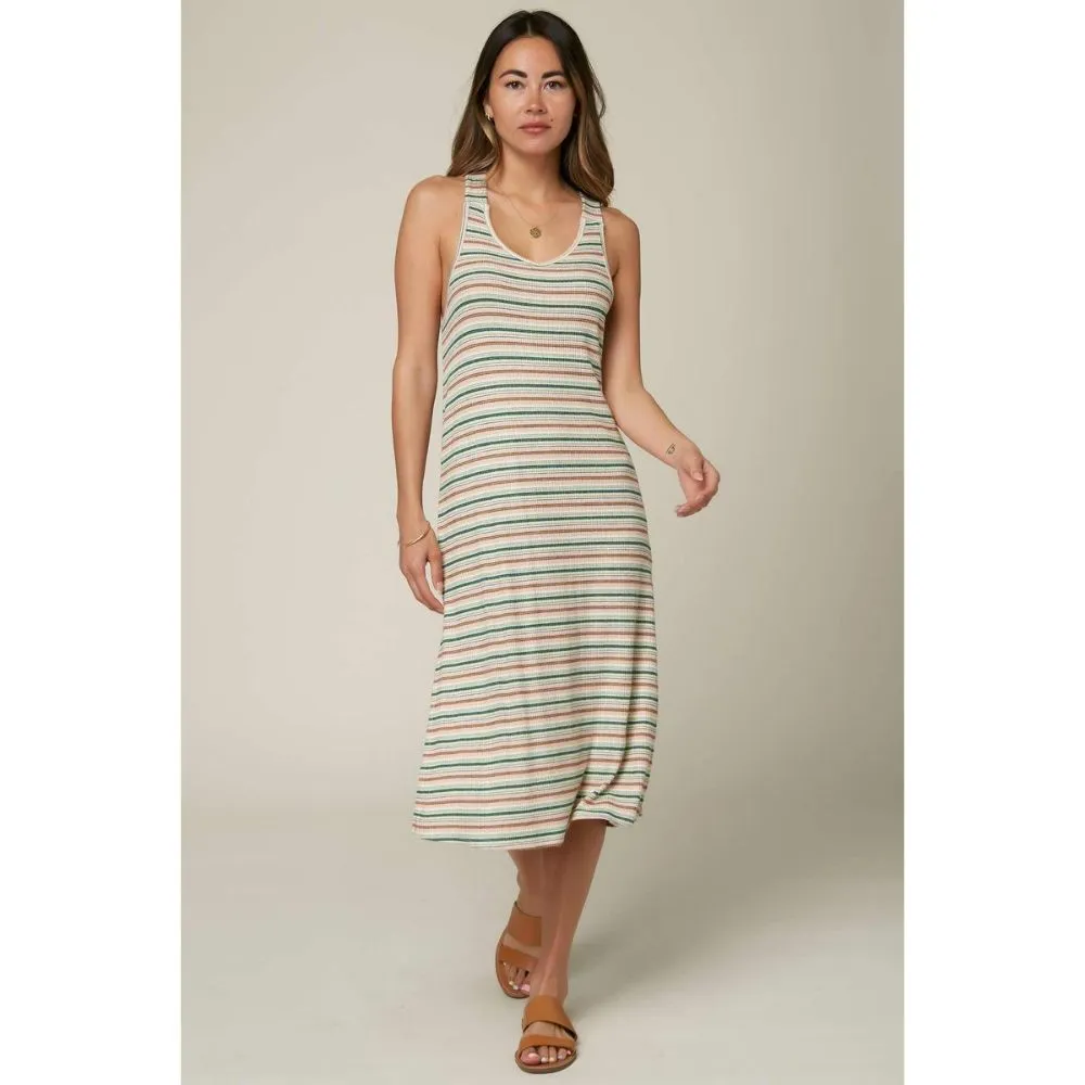 O'NEILL AQUARIA STRIPE DRESS MULTI COLORED