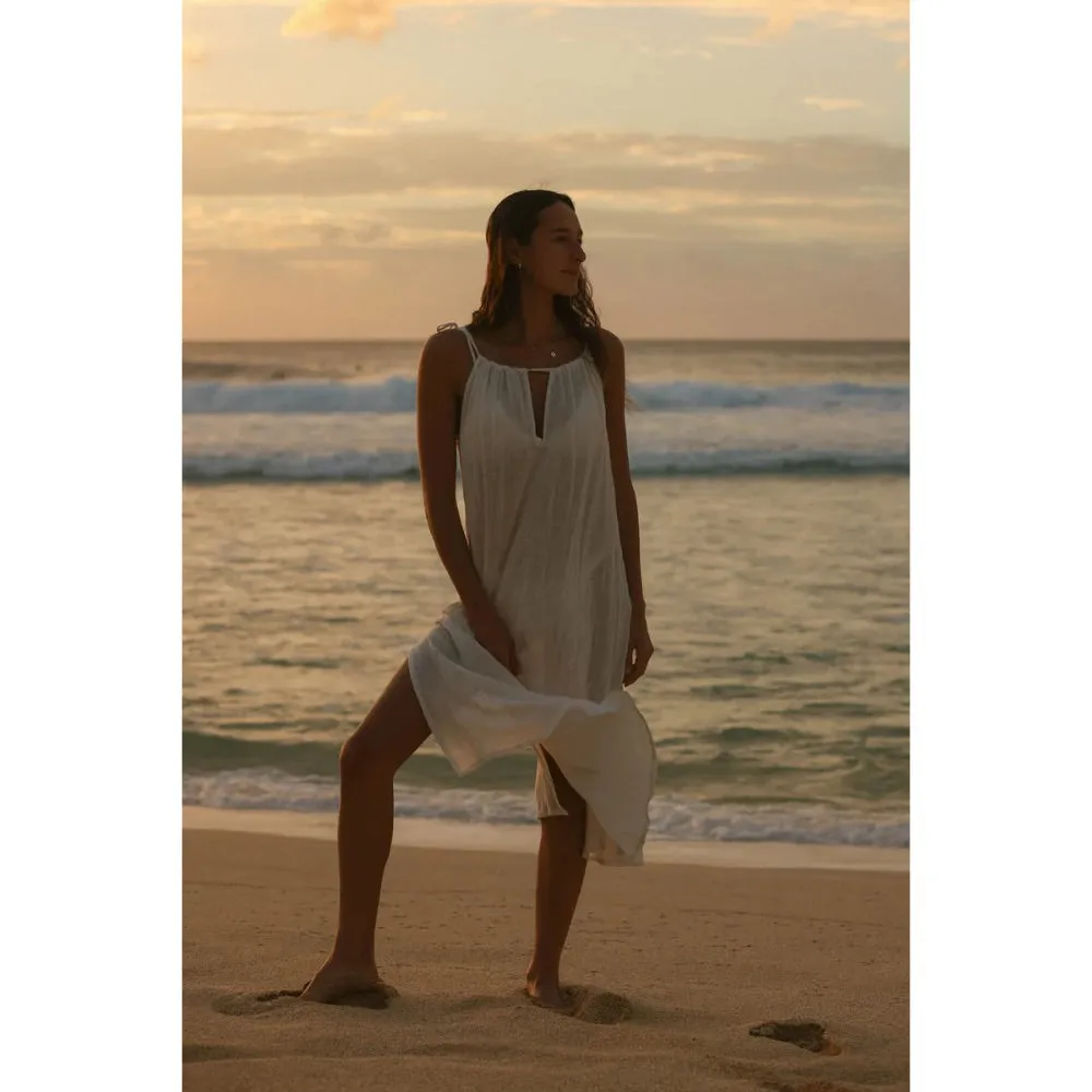 O'NEILL THERESA MIDI DRESS VANILLA
