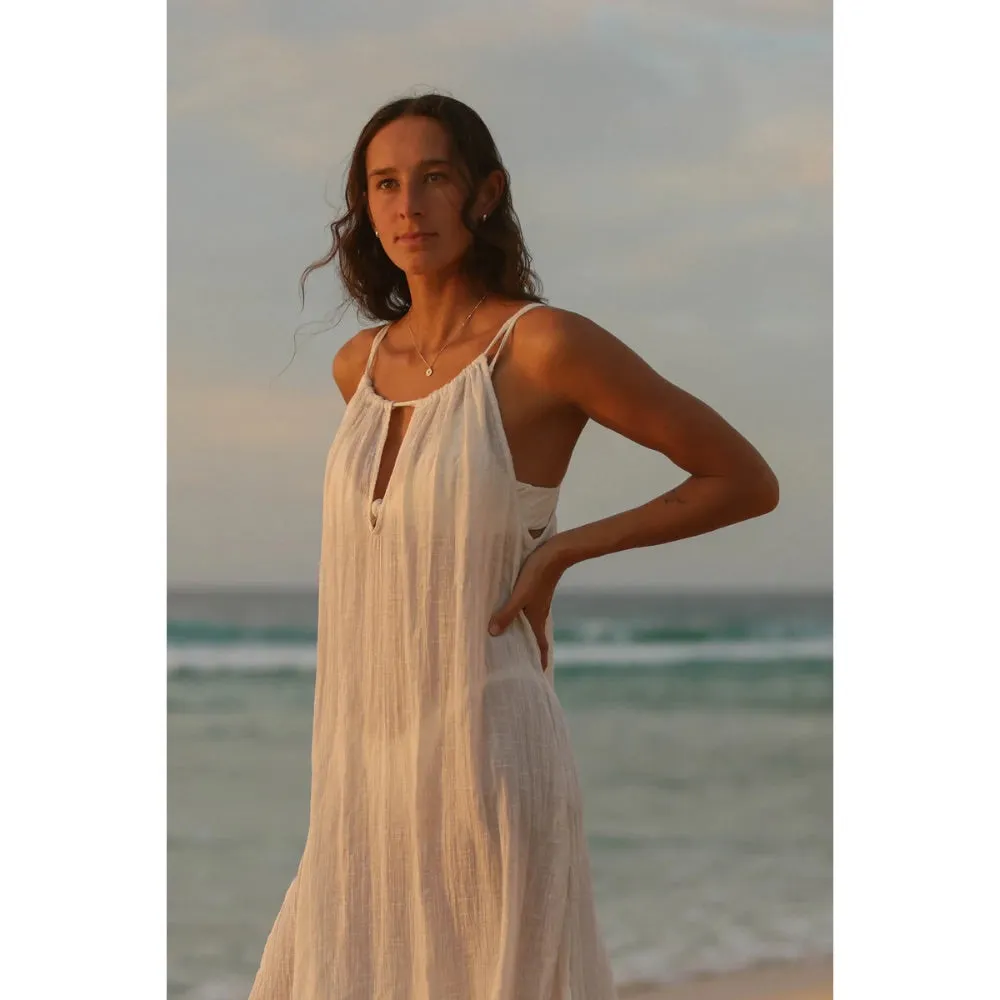 O'NEILL THERESA MIDI DRESS VANILLA
