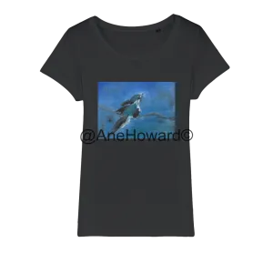 Organic Cotton Jersey Women's T-Shirt Blue Bird