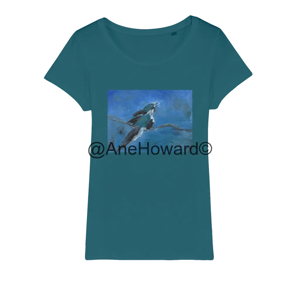 Organic Cotton Jersey Women's T-Shirt Blue Bird