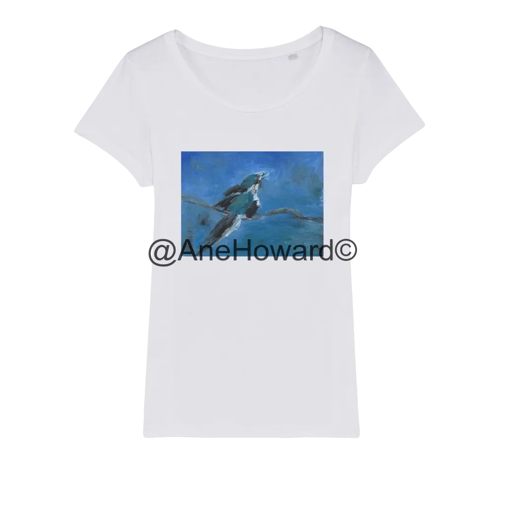 Organic Cotton Jersey Women's T-Shirt Blue Bird