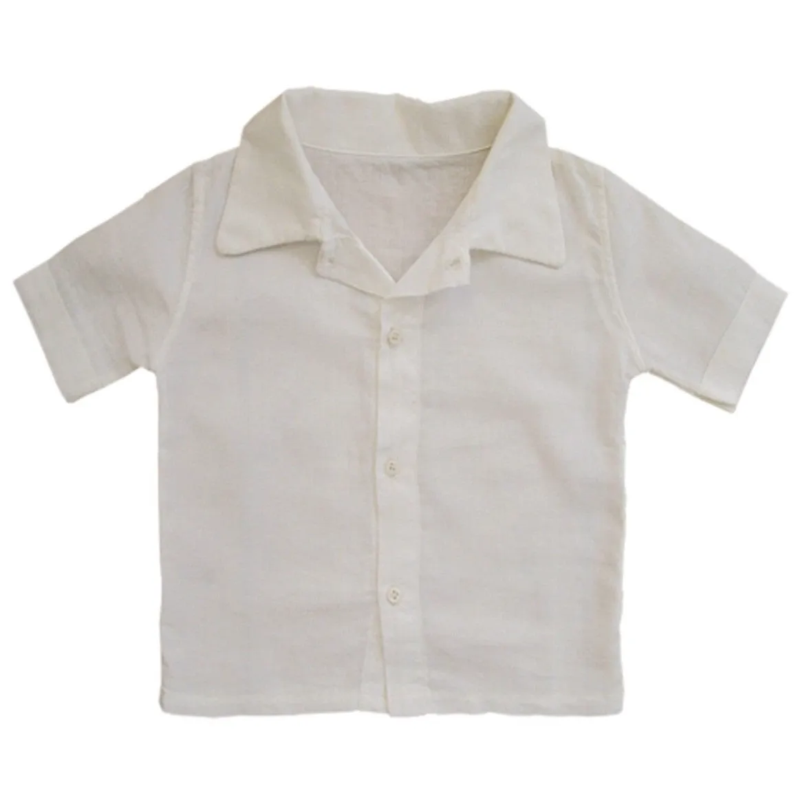 Organic Cotton Shirt in Ivory