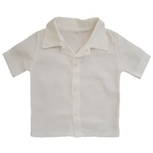 Organic Cotton Shirt in Ivory