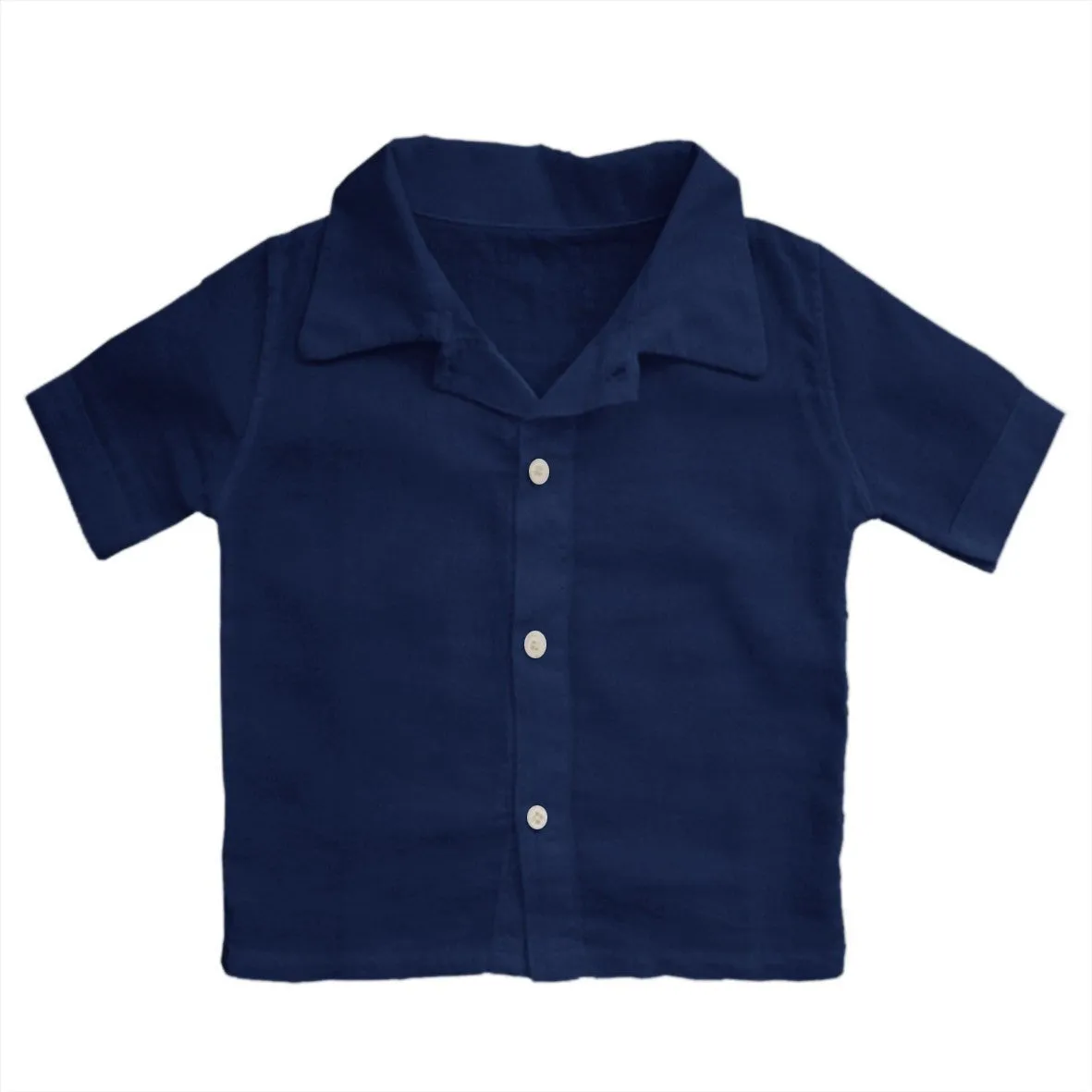 Organic Cotton Shirt in Navy